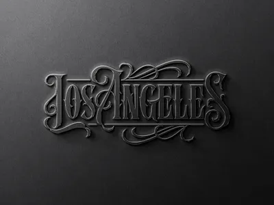 Los Angeles filigree floritures handlettering lettering los angeles los angeles truck los angeles truck pick up truck pickup truck vinil vynil vynil wrap wrap