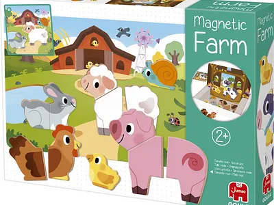 Magnetic Farm 🐓🐖🐔🐑 art cute game illustration illustrator kidlit product toddler toy