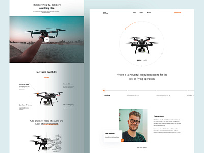 Drone Single Page Ui branding creative design dribbble drone drone landing page homepage landing page product landing page turjadesign ui ui ux web web design webdesign website