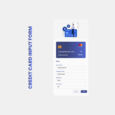 💳 Day 24 of #100DaysOfDesign – Credit Card Input Form UI ✨