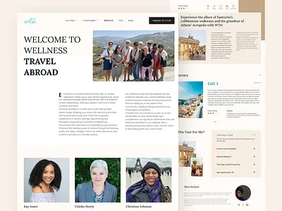 About Us Page - Travel Landing Page 🌍✨ about about us adventure cleandesign description elegant elegantdesign exploretheworld landing landing page light luxury luxurytravel modernui travel tripofalifetime wanderlustvibes women world