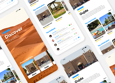 Discover Morocco UI App app app design application application design clean concept concept design design ios minimal mobile tourism tourism app tourism website tourist ui ui design uidesign uiux ux