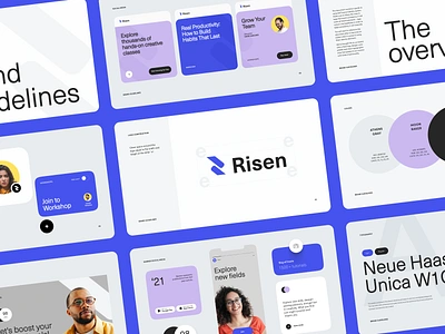 Risen Branding Guidelines brand identity brand sign branding business design halo halo lab identity logo logo design logotype marketing packaging startup