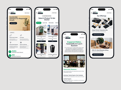 Shift Eco: A Responsive Website for Every Device aboxagency branding design layout optimized design responsive design shopify ui webdevelopment