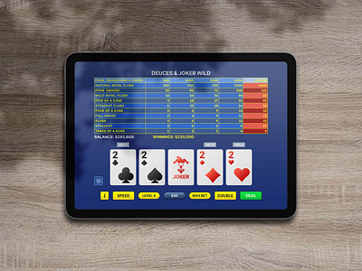 Video Poker - Gambling Casino Game 3d animation app betting branding casino design gambling game graphic design illustration logo motion graphics poker slots typography ui ux vector video poker