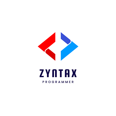 Zyntax Programmer - Modern & Minimalist Logo Design graphic design logo