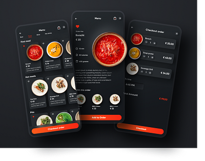 NOQ menu clean design delivery app food app interface mobile app services ui user experience ux