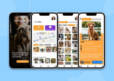 UX UI CASE STUDY- SOS MASCOTAS APP app appdesignfigma axure design figma pets prototype ui userexperience ux wireframes