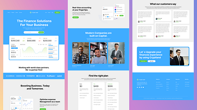 Crypt Sass Landing Page design figma figma ui figma uiux figma websit illustration landing page saas la saas website ui ui design uiux ux design website website design website ui website uiux