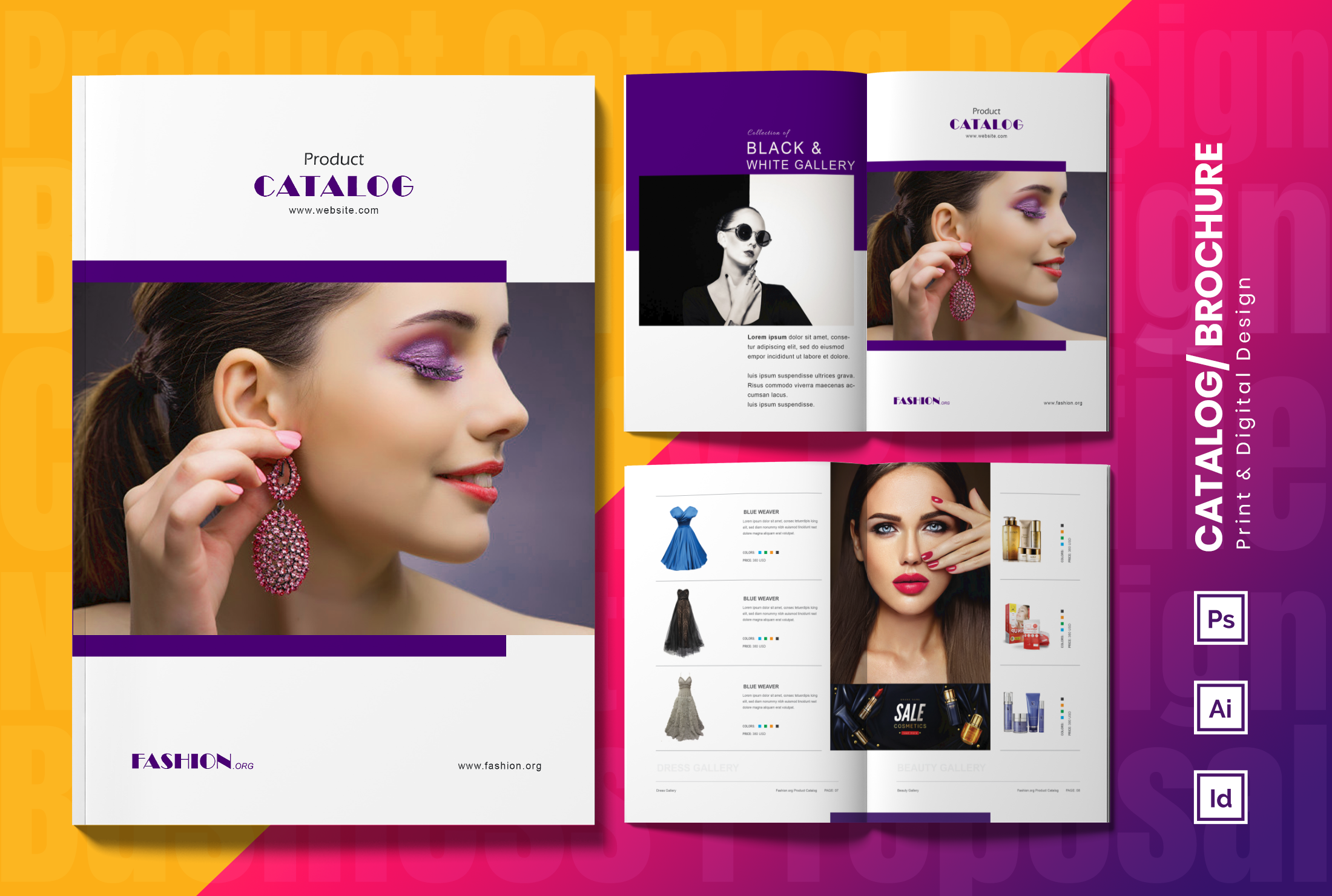 Example of Indesign Product Catalog Brochure Design