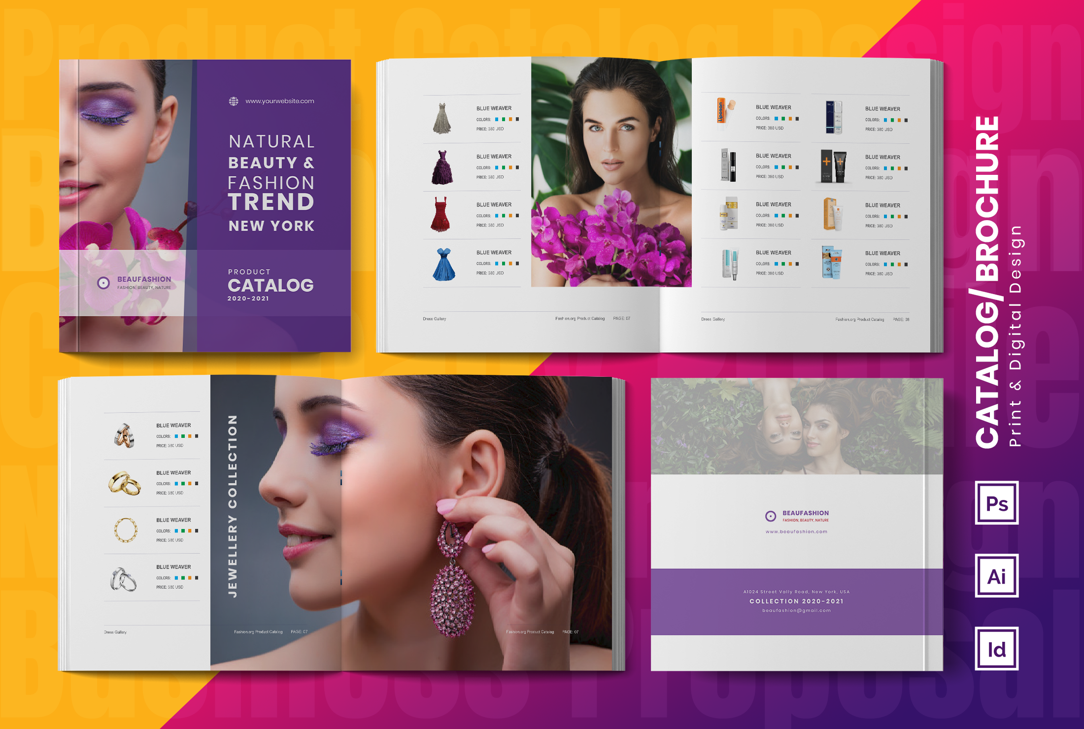 Example of Indesign Product Catalog Brochure Design