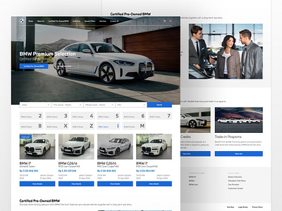 BMW Performance Auto Selection - Premium & Luxury Auto Website bmw car web design e commerce figma luxury branding ui desing uiux design web design