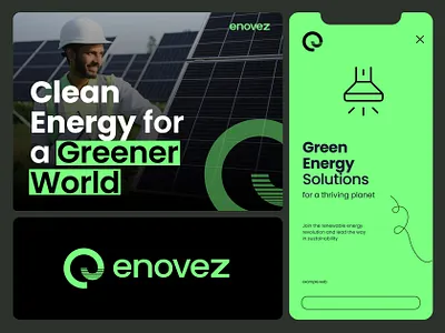 Green Energy - Branding brand brand identity branding energy green logo logotype ui visual identity