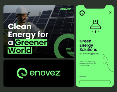 Green Energy - Branding brand brand identity branding energy green logo logotype ui visual identity