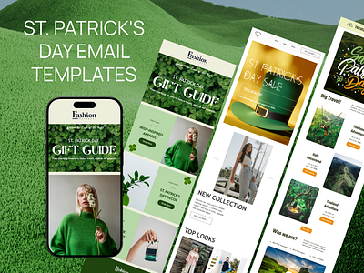 Patrick's Day Email Templates 🍀 design email email builder email campaign email design email marketing email newsletter email templates html email marketing newsletter patricks day email stripo email web design