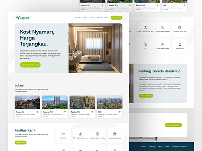 Garuda Residence - Residence Website apartment branding clean look e commerce figma flat house residence website ui ui design web design