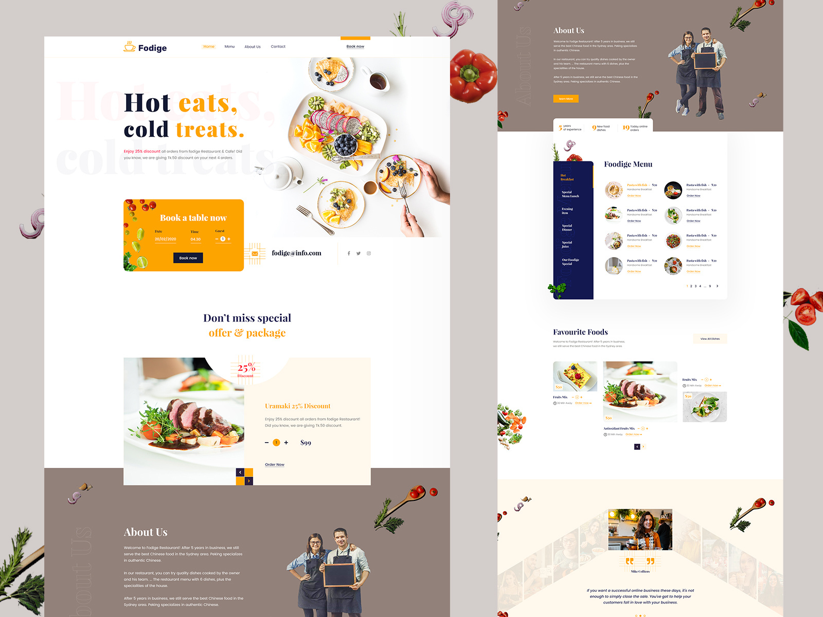 Example of Website Design Package – 10 Pages