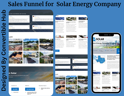 Sales Funnel I Designed For Solar Energy on GHL branding design energy funnel graphic design illustration logo marketing sales solar website