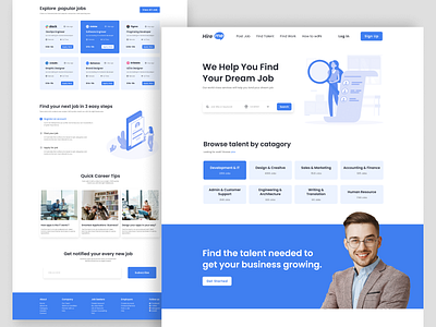 Job Finding Website Design agency carrer hire me hiring website homepage job job application job finding job hiring job platform job portal job search job website landing page recruiting agency recuriting website seeker ui design ux design website design