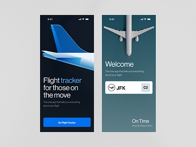 Flight app branding color design illustration iphone logo page ui web