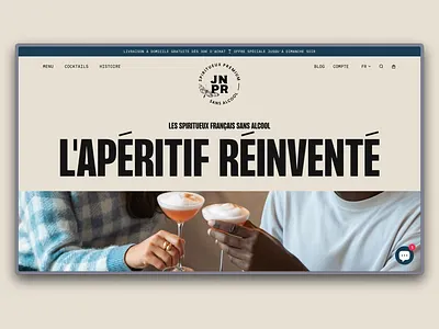 JNPR SPIRITS // Luxury Alcohol-Free Drinks Website. branding design drinks food luxury ui ux