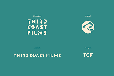 Third Coast Films // Logo Set brand brand design branding cream design graphic design green identity logo logo design production set technical video