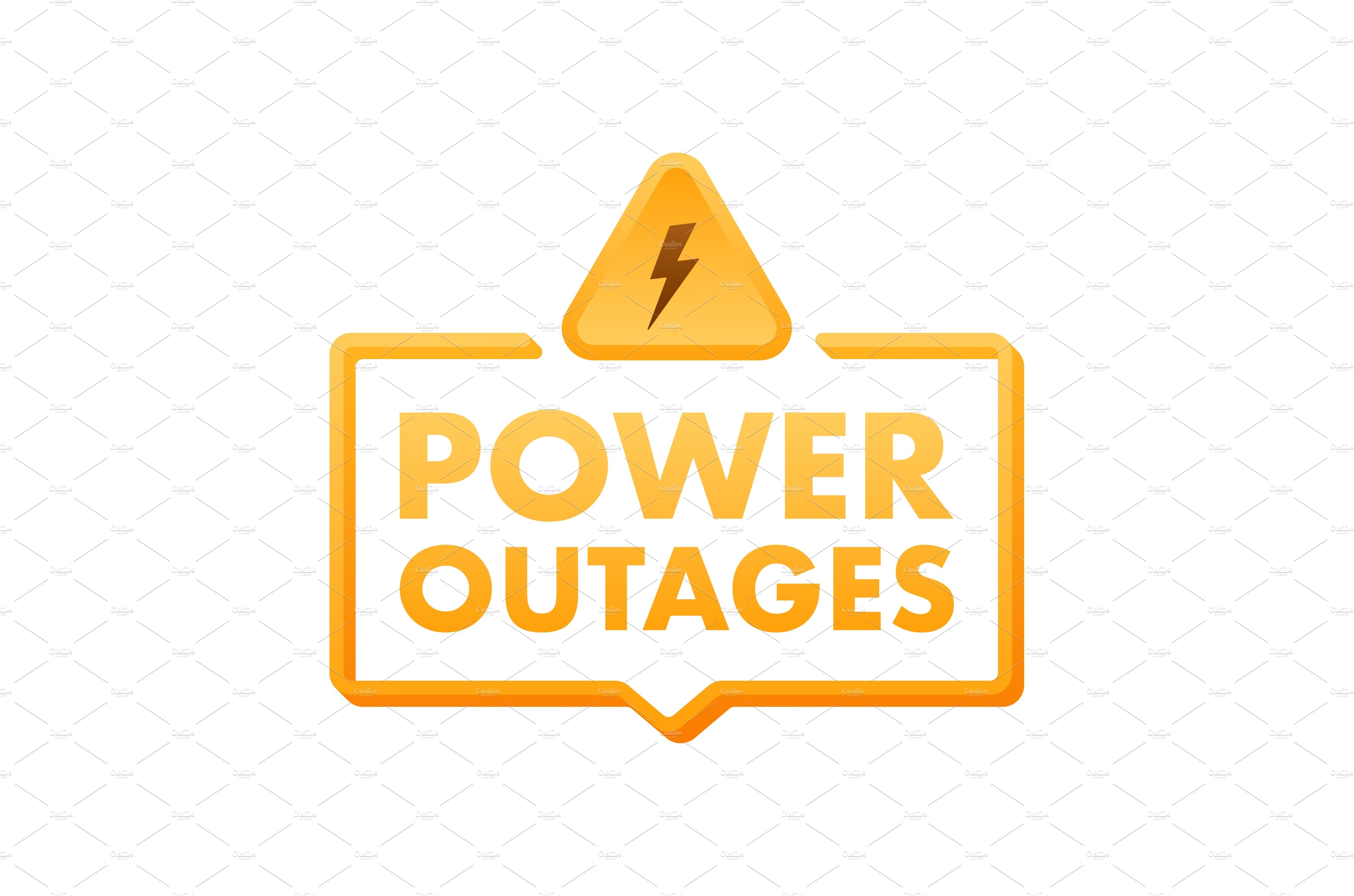 Power outages. Badge, icon, stamp by DG on Dribbble