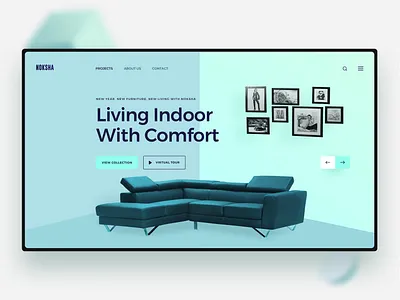 Furniture Shop color design inspiration ecommerce furniture furniture shop inspiration interior landing page minimal modern modern interior online shop product design shop simple sofa ui ux web design website