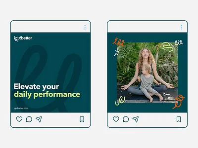 iGutbetter - Health Brand Social Media Design brand identity branding health igutbetter lightspace logo design social media social media design visual identity design