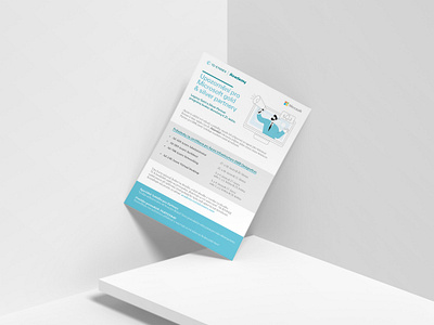 Flyer for partners (courses & info) brand branding clean design digital graphic design print typography vector