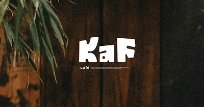 Kaf - Cafe artistic wordmark artistic cafe wordmark cafe logo design fun wordmark kaf logo design