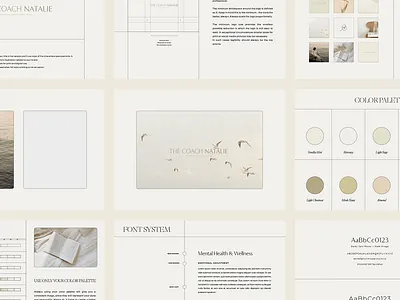 The Coach Natalie - Life Coach Brand Identity Manual Guideline brand identity brand identity design brand logo branding life coach lightspace logo logo design the coach natalie wellness