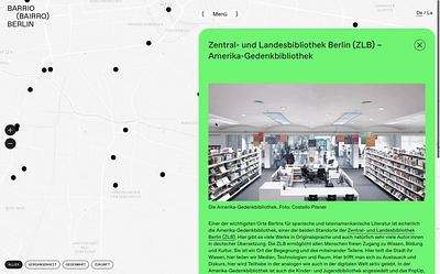 Showing events through a Berlin Map design figma graphic design ui ux webdesign website