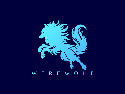 WereWolf Logo agency america animal corporate flat fly flying freedom logo for sale luxurious majestic modern outdoor ui ux vector werewolf werewolf logo wisdom wolf wolf animal