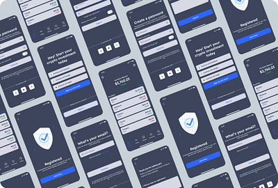 Crypto Wallet mobile product ui ux