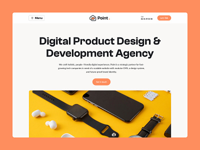 Point - Digital Agency Website Design 🎨💻 agency clean design landing minimal page ui ui design uiux design ux ux design website design