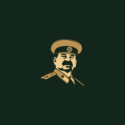 EL GENERAL illustration army beard black and white branding design face illustration logo logodesign logofolio mustache vector