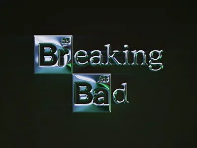 Breaking Bad Neochromed 3d abstract art branding breaking bad chrome chrometype colors design filter forge generative graphic design illustration logo netflix