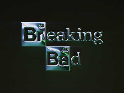 Breaking Bad Neochromed 3d abstract art branding breaking bad chrome chrometype colors design filter forge generative graphic design illustration logo netflix