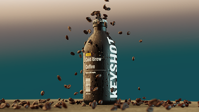 Cold Brew Coffee Product Renders 3d keyshot product rendering rendering