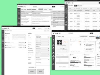 SNCF Application métier : Wireframes architecture ux design webdesign wireframe