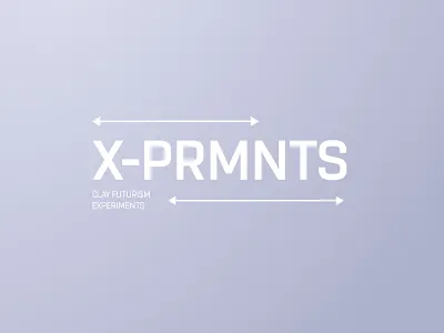 X-PRMNTS LOGO brand identity branding clay clean design graphic design gray logo minimalism