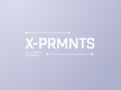 X-PRMNTS LOGO brand identity branding clay clean design graphic design gray logo minimalism