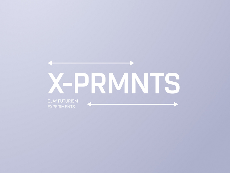 X-PRMNTS LOGO brand identity branding clay clean design graphic design gray logo minimalism