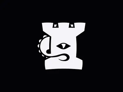 Tower Guard Logo branding castle creature guard knight logo design mascot logo medieval monster octopus royal tower vector logo