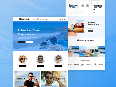 Glassmart E-commerce Website design e commerc website