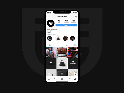 Georgia Times Brand Identity adobe photoshop app design apparel branding design fashion design high end illustration leather marketing mens fashion mockups photoshop uiux