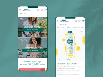 HAKA - Beauty and wellness beauty e commerce ecommerce magento magento agency mobile shop ui wellness