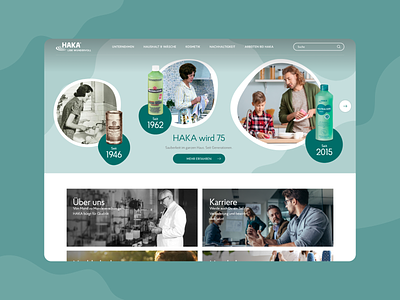 HAKA - Corporate website about us beauty company corporate website desktop ui web design wellness
