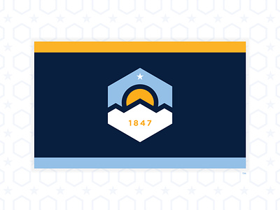 SALT LAKE CITY - 2020 FLAG REDESIGN #2 2020 design flag salt lake city utah